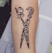 Tattoos For Hair Stylists Tattoo Artists Inked Magazine Hairstylist Tattoos Stylist Tattoos Cosmetology Tattoos