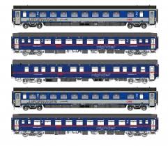 Trix t23323 h0 set of 3 passenger cars dr 2 class. Ls Models 97032 Spur N 5tlg Wagen Set Nightjet 4x Bcmz 1x Wlabmz