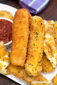 Heated through and cheese melted. Mozzarella Cheese Sticks