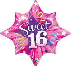 25" Sweet 16 Star Balloon | Bargain Balloons - Mylar Balloons and ...