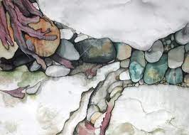 Rockpool Silk Painting Rock Pool Pool Art