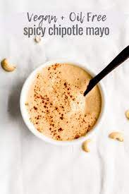 Cashew-based Spicy Chipotle Mayo Oil Free Recipe Easy Juice Recipes Condiment Recipes Vegan Chipotle