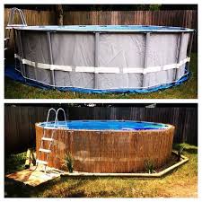 Pool Verschonern Oberirdische Pools Pool Ideen Pool Uber Dem Boden