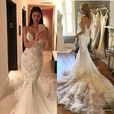 Heirate stylisch und einzigartig mit modernen hochzeitskleidern by kleemeier. Grosshandel Land Meerjungfrau Brautkleider 2018 Pallas Couture Spaghetti Trager Backless Fishtail Brautkleider Spitze Applizierte Brautkleid Von Manweisi 122 77 Auf De Dhgate Com Dhgate