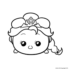 We have collected 30+ disney tsum tsum coloring page images of various designs for you to color. Tsum Tsum Frozen Elsa Disney Coloring Pages Printable