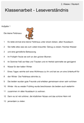 Die zur verfügung gestellten materialien sind geeignet für schülerinnen und schüler der in der inklusiven schule ab klasse 3 bis 6. Leseverstandnistest Klasse 3 Zum Ausdrucken Kurzgeschichten Materialguru Entweder Ganz Bequem Als Gedruckte Mappe Oder Als Pdf Zum Herunterladen Und Ausdrucken