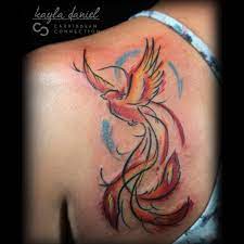Is a custom studio committed to excellence. Fun Watercolor Tattoo Done At Carribbean Connection In Jacksonville Beach Fl Watercolor Watercolortattoo Phoenix Pho Tattoos Girly Tattoos Shoulder Tattoo