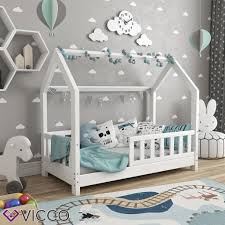 Vicco Hausbett Wiki 70x140cm Zaun Weiss Kinderbett Real Kinder Bett Haus Kinderbett Kinderhaus Kinderbett Holz