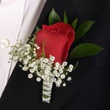 Classic Red Rose Boutonniere And Corsage Pack Fiftyflowers Red Rose Boutonniere Red Rose Wedding Red Boutonniere