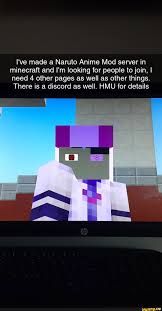 51 rows · find the best modded minecraft servers on our website and play for free. I Ve Made A Naruto Anime Mod Server In Minecraft And I M Looking For People