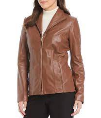 Shop For Cole Haan Wing Collar Zip Front Genuine Leather Jacket At Dillards Com Visit Dillards Com To Find Clothing Acces Wing Collar Cole Haan Petite Shorts