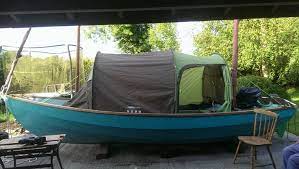 Drascombe W A Halfords Tunnel Tent Wooden Boat Building Boat Building Small Boats