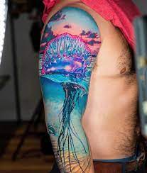 If you decided to get your first tattoo, please browse our site where you can find shoulder tattoos, forearm tattoos, neck tattoos, sleeve tattoos, tribal tattoos for men. Man Of War Jellyfish Best Tattoo Ideas For Men Women