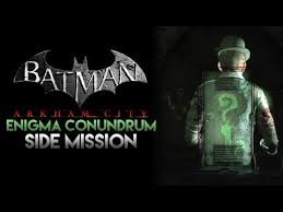 Answer the phone to start this side mission. Steam Community Video Batman Arkham City Enigma Conundrum Side Mission