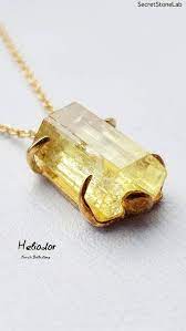Raw Heliodor Necklace Yellow Aquamarine Gemstone Necklace Yellow Beryl 5 02ct Crown Chakra Third Eye Chakra Wif Jade Jewelry Raw Crystal Jewelry Unisex Jewelry
