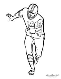 Hundreds of free spring coloring pages that will keep children busy for hours. 14 Football Player Coloring Pages Free Sports Printables Print Color Fun