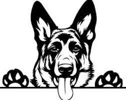 Convert Picture To Svg Picsvg Vinyl Decals German Shepherd Smiling Dogs