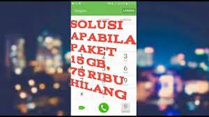 Paket Combo 15 Gb 75 Ribu Hilang Ini Solusinya Youtube