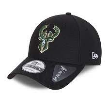 Milwaukee bucks new era the league 9forty adjustable cap. Milwaukee Bucks Diamond Era Black 9forty Cap New Era Cap