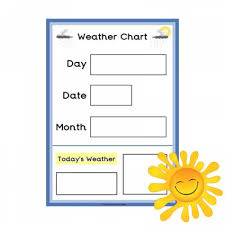 Weather Chart A3 Poster Happy Learners Resources