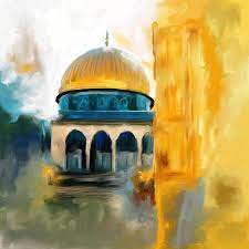 Although i am half palestinian, it does not mean that i am not palestinian at all. Painting 691 1 Masjid Al Aqsa Painting By Corporate Art Task Force Saatchi Art