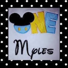 Mickey Mouse 1st Birthday Shirt Baby Mickey 1st Birthday Etsy