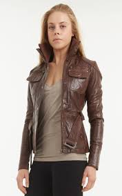 Womens Belted Brown Leather Biker Jacket Sancia 1 Jpg 1000 1600 Leather Coat Womens Leather Jacket Women Brown Jackets For Women