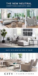 Gray Is The New Neutral When It Comes To Decorating Your Living Room Or Home A Refreshing Change From Beige Or City Furniture Living Room Rugs In Living Room