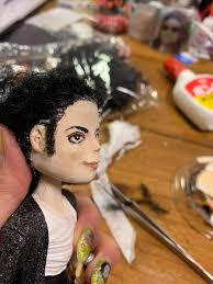 My mom made me a Michael Jackson doll 😍