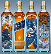 Johnnie Walker Blue Label Digital 2017 Bottle Illustration Mock Up Through A Talenthouse Competition Eac Johnnie Walker Blue Johnnie Walker Alcohol Spirits