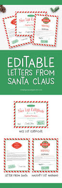 Some of these envelopes have a pattern inside and some don't. Editable Letters From Santa