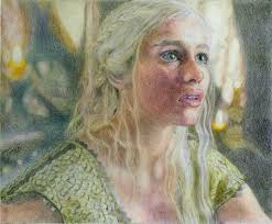 Cardoon Thistle ~ I painted this using Inktense Blocks & Pencils