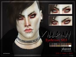 Create your characters, control their lives, build their houses, place them in new relationships and do mu. Villainy Eyebrows Shaved Natural By Pralinesims Sims 4 Hair