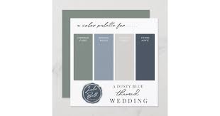 Hot pink, bubblegum, pollen, chartreuse. Dusty Blue Green Navy Gray Color Palette Card Zazzle Com