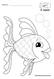 Schrijfoefening Disegni Di Pesci Lavoretti Con I Pesci Arte Di Bambino