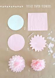 Tissue Paper Flower Garland Tissue Paper Flowers Paper Flower Garlands Flower Garland Diy