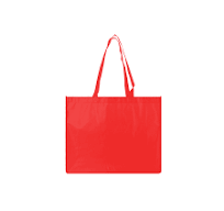 Red Jumbo Plus Non-Woven Tote Bag - 20x6x16 | EnviroPackaging