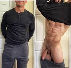 In case youre wondering whats under these grey sweatpants; voila! -  Amateur Straight Guys Naked - guystricked.com