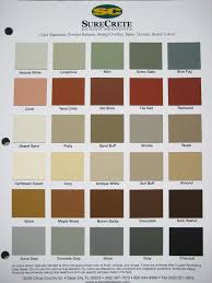 Concrete Available Color Charts Beauty Crete Inc