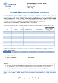 Check spelling or type a new query. Formulaire Bilan De Sante Cpam Le Document Officiel Mise A Jour 2021