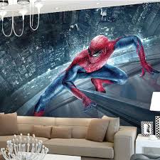 Aliexpress Com Buy Marvel Spiderman Kids Boys Children Photo Wallpaper Custom 3d Wallpaper Superhe Superhero Wall Mural Superhero Wall 3d Wallpaper Superhero