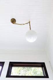 Electrical boxes, also known as junction boxes, enclose wire connections. How To Center An Off Center Ceiling Light Without Moving The Junction Box The Grit And Polish Ceiling Lights Kitchen Ceiling Lights Hanging Light Fixtures