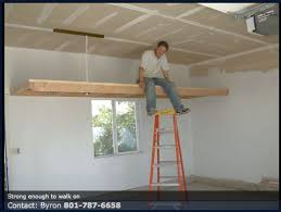 That's when overhead storage can make the space more usable and efficient. Diy Wood Overhead Garage Storage