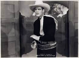 Actor CHARLES STARRETT (1903 – 1986) was born on March 28th. He mainlined  131 B-Westerns for Columbia Pictures from 1935 – 1952, more than any other  sound-era saddle star. During this run,
