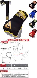 Once you have your measurement use the chart below to determine your size. Rdx Hand Wraps Inner Boxing Gloves Bandages Muay Thai Mma Punching Bag Kick Ca Boxing Gloves Punching Bag Boxing Hand Wraps