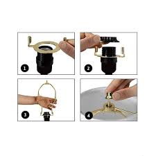 This adapter will allow you to attach a shade harp and use nearly any replacement shade on that lamp. Slip Uno Adapter Converts Your 11 High Lampshade To Fit On Slip Uno Lamp Base 1 7 16 Opening 8 H Overstock 28384814