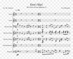 Wet Floor Don T Slip Sheet Music For Voice Bass Florentiner March Score Pdf Hd Png Download 850x1100 3687698 Pngfind