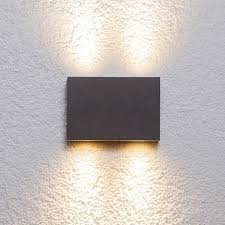 applique d exterieur carree henor a 4 led de lampenwelt com eclairage exterieur mural eclairage exterieur applique exterieur