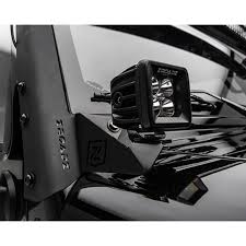 Zroadz Z374814 Kit A Pillar Lower Led Light Pod Mount Kit With 3 Led Light Pods For 07 18 Jeep Wrangler Jk Quadratec