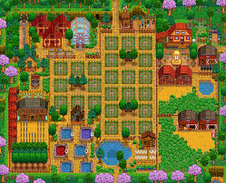 Do not plant before the end of the season! Cool Pathway To Grandpa S Shrine U Quillandwand Spring 12 Year 5 My Pretty Much Finished Far Stardew Valley Farms Stardew Valley Stardew Valley Layout